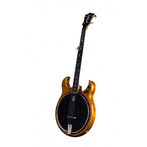 Deering Crossfire Golden Honey Electric Banjo
